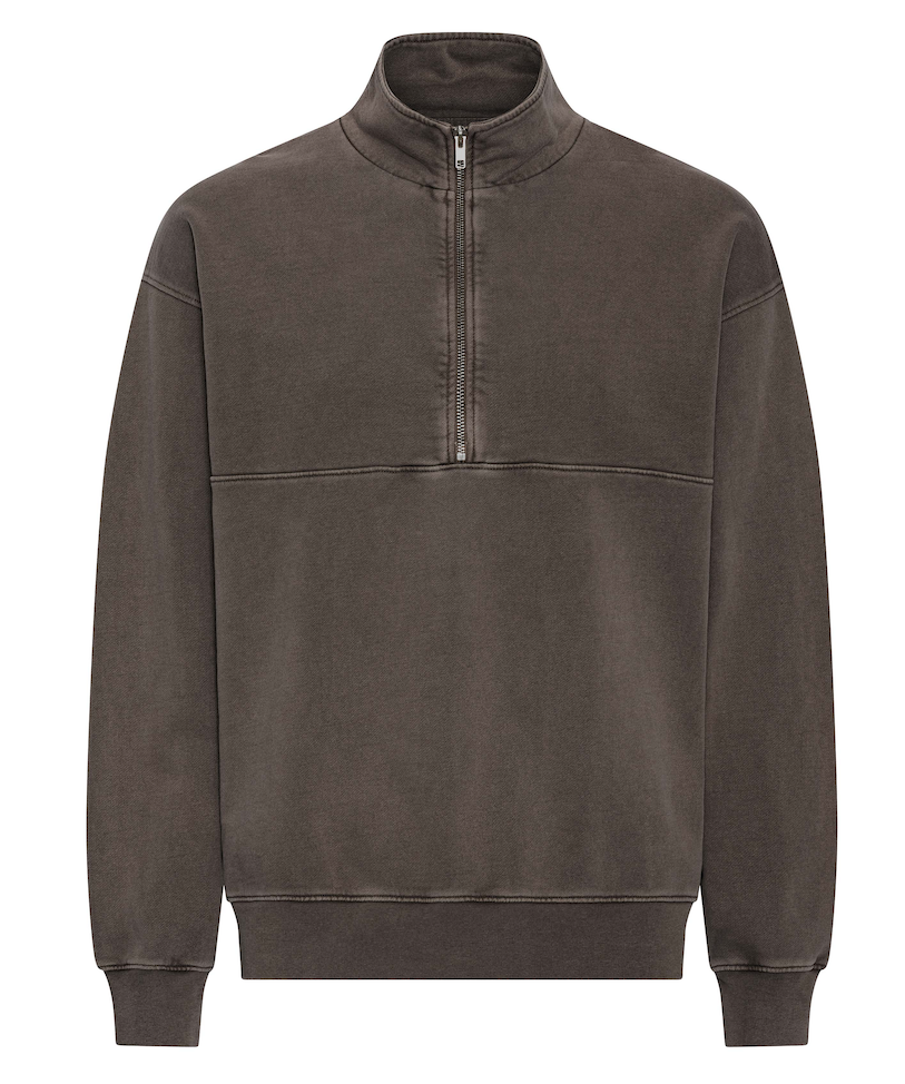 Colorful Standard Organic Quarter Zip Pullover Faded Mud